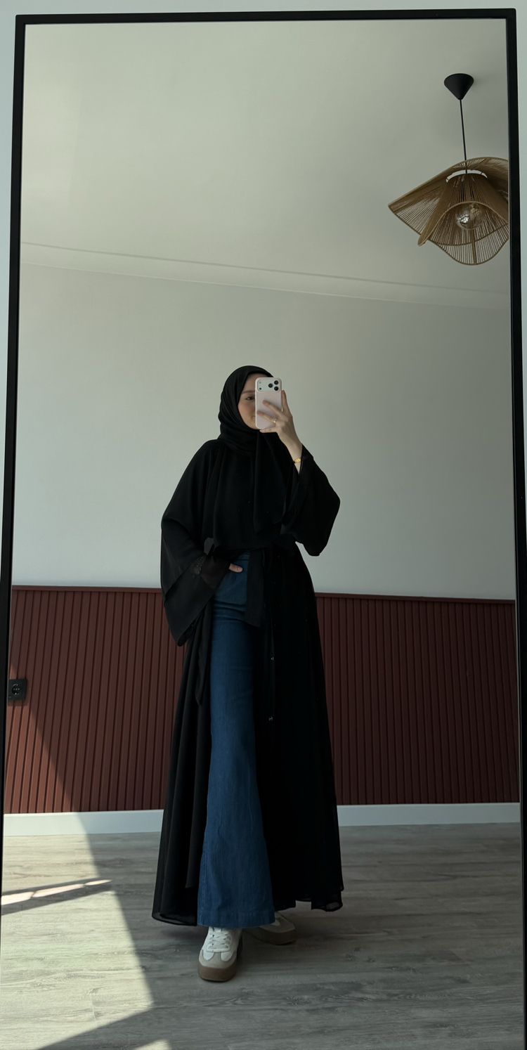 premium abaya siyah