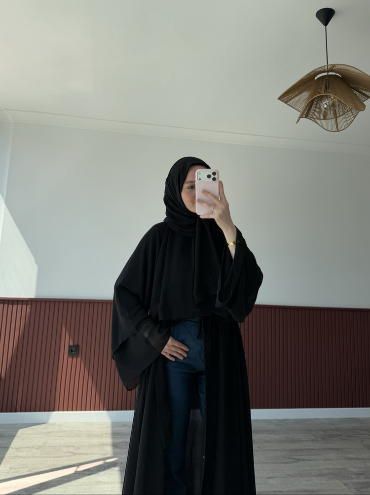 premium abaya siyah