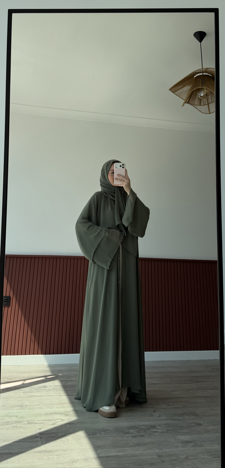 premium abaya yeşil