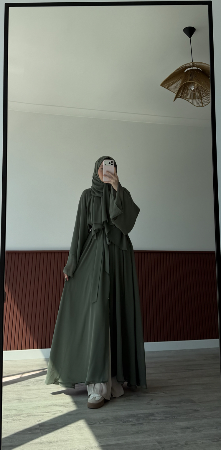 premium abaya yeşil