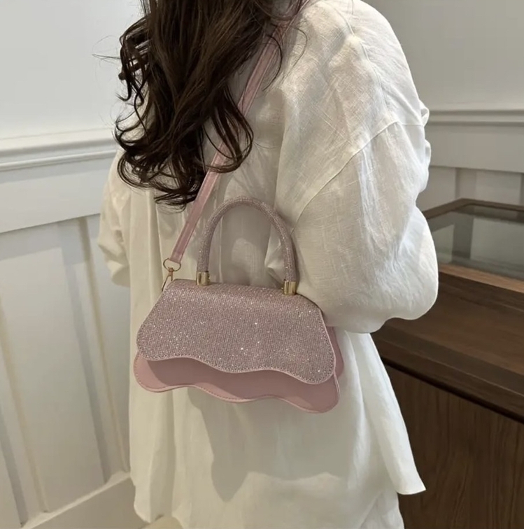 Sindy Işıltılı Tasarım Pembe Çanta