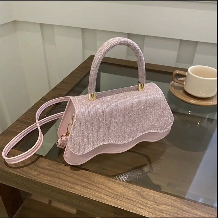 Sindy Işıltılı Tasarım Pembe Çanta