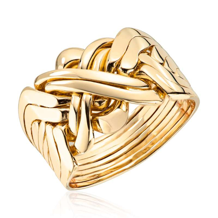 8 band and 4 band puzzle ring silver 925k