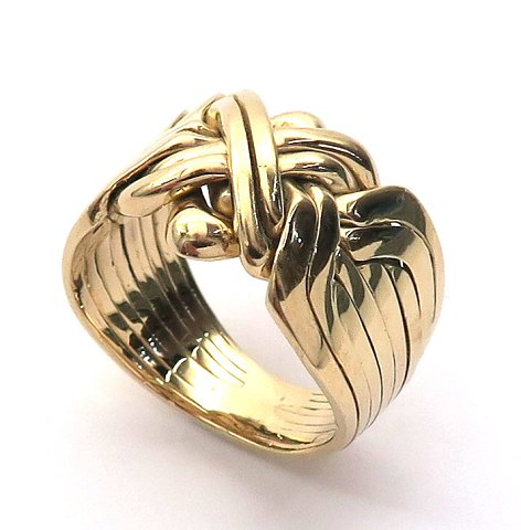 8 band and 4 band puzzle ring silver 925k