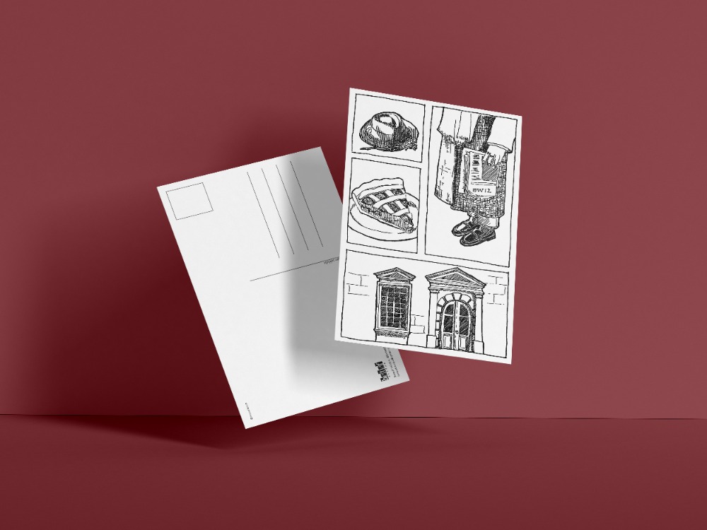Kartpostal "Mood" – "Mürekkep" Serisi