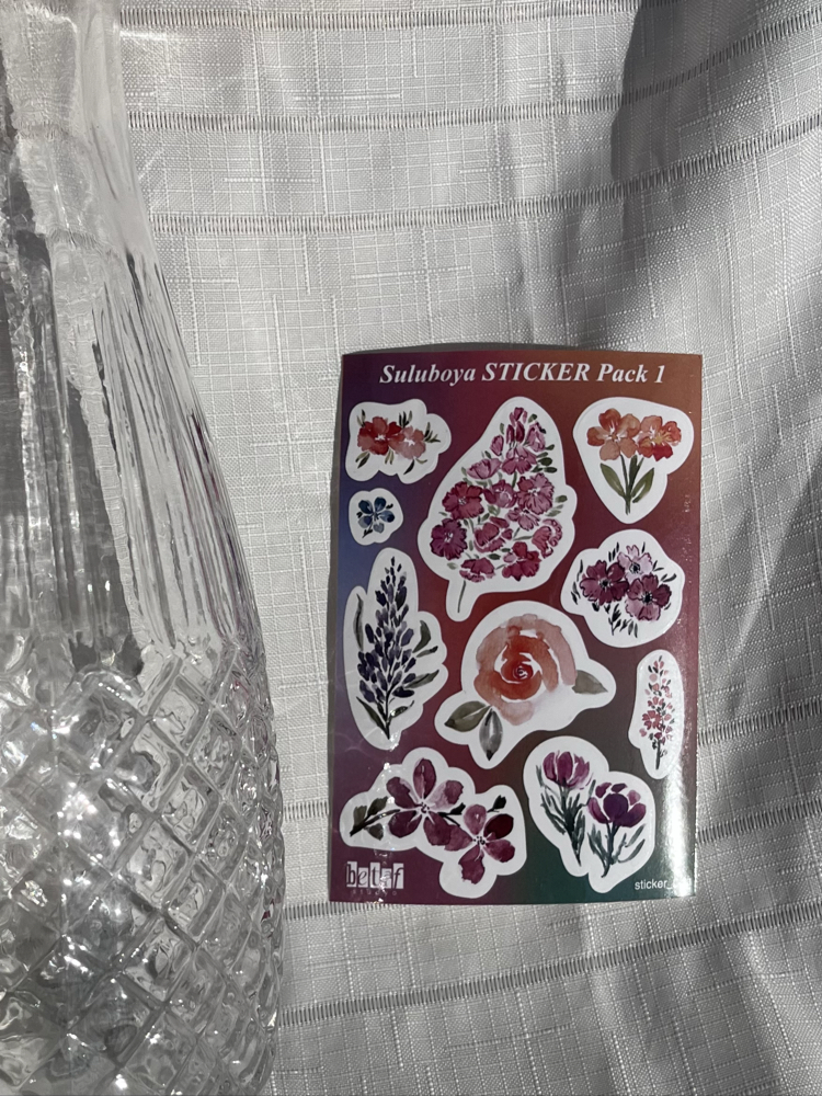 Watercolor Floral Sticker Pack 1 - 10’lu Sticker Seti