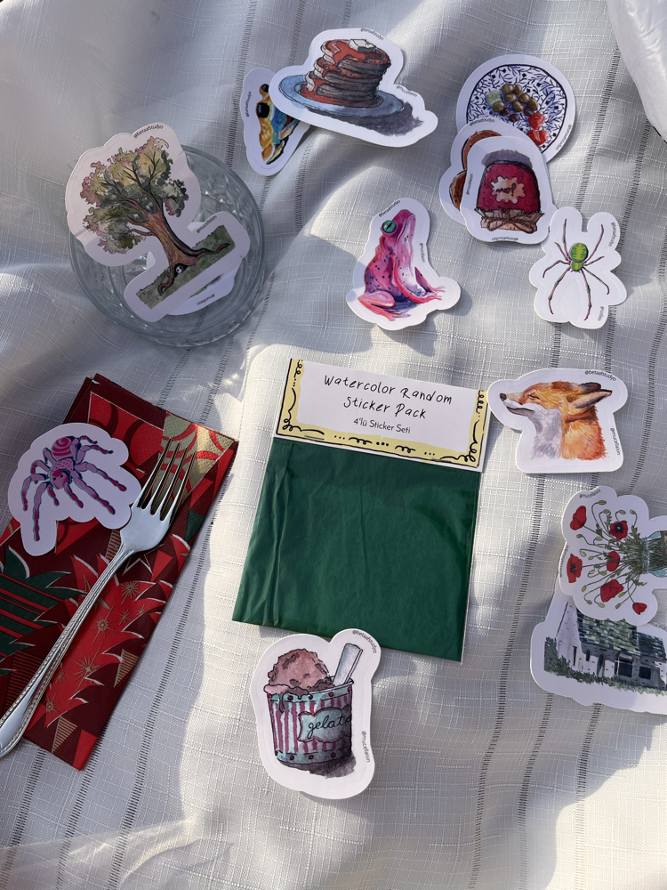 Küçük Boy Tekli Sticker - Örümcek 2