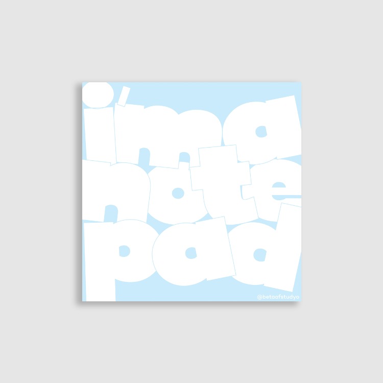 Tipografik Notepad  (Not Kağıdı) - "This is what it is!" Serisi