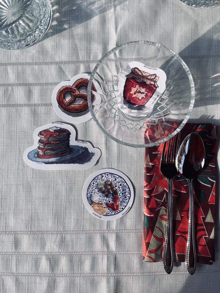Orta Boy Tekli Sticker - Türk Kahvaltısı