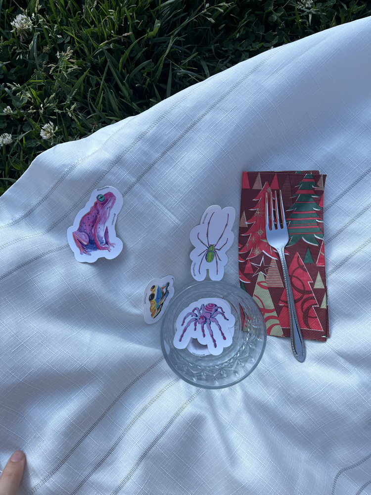 Küçük Boy Tekli Sticker - Örümcek 2