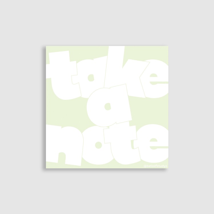 Tipografik Notepad  (Not Kağıdı) - "This is what it is!" Serisi