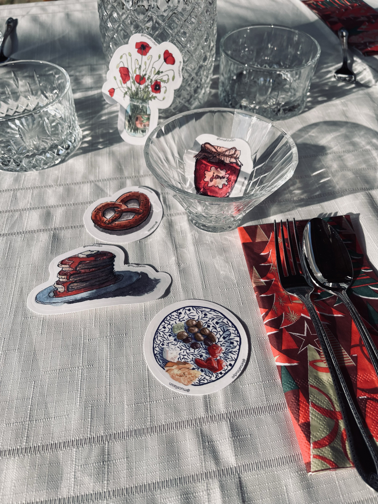 Büyük Boy Tekli Sticker - Gelincikler