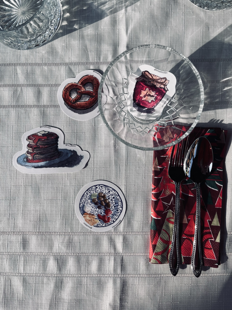 Büyük Boy Tekli Sticker - Pankekler
