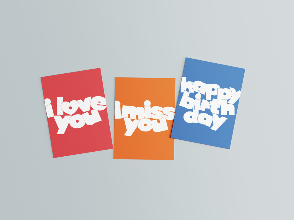 This is a Postcard - Tipografik Kartpostal- "This is what it is!" Serisi