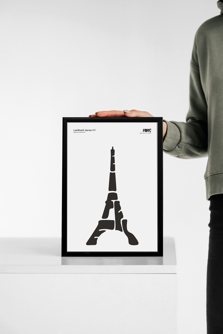 Eyfel Kulesi Poster – Paris, Fransa Duvar Dekoru, Mimari İllüstrasyon, Şehir Posteri