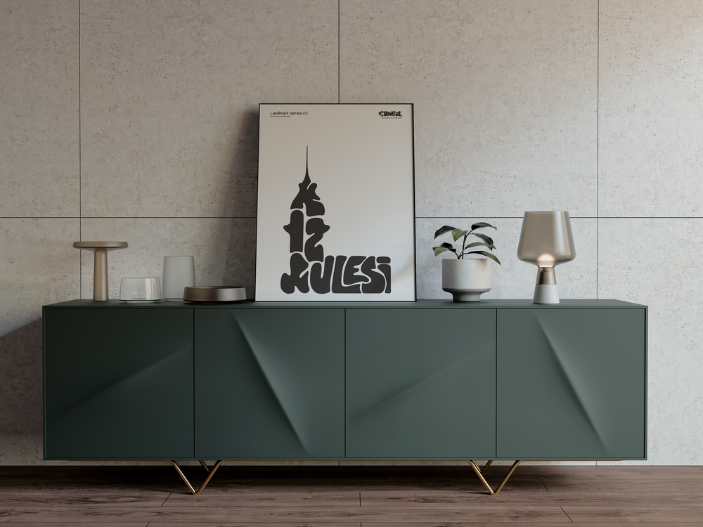 Kız Kulesi Poster – İstanbul Duvar Dekoru, Mimari İllüstrasyon, Şehir Posteri