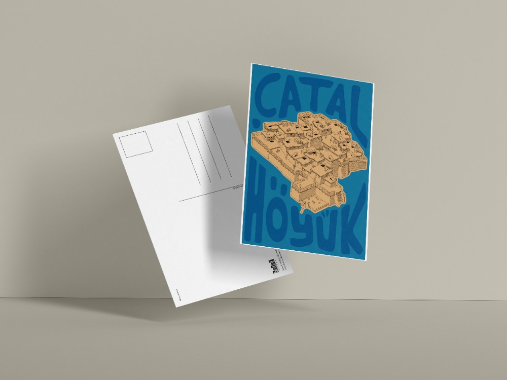 Çatalhöyük Kartpostal -  "Konya" Serisi - Konya Kartpostal