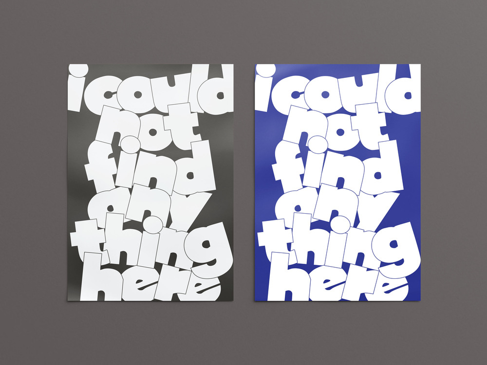 I Could Not Find Anything Here - Tipografik Poster - "This is what it is!" Serisi