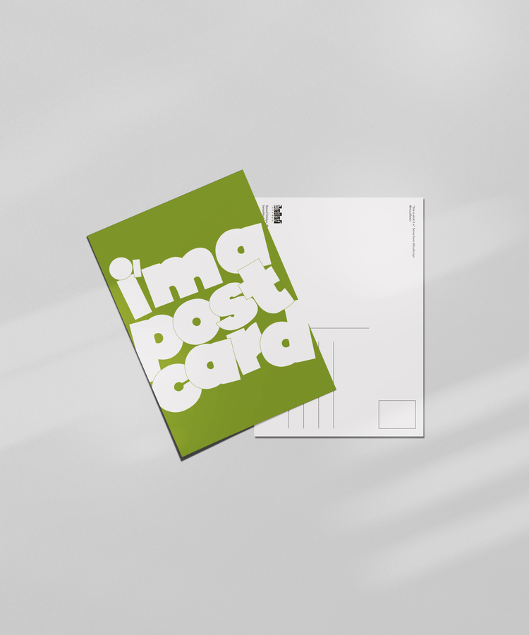 I'm a Postcard - Tipografik Kartpostal- "This is what it is!" Serisi