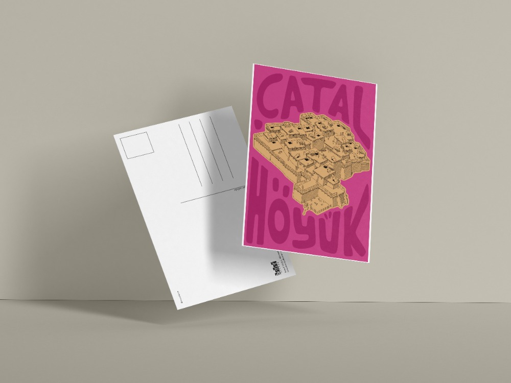 Çatalhöyük Kartpostal -  "Konya" Serisi - Konya Kartpostal