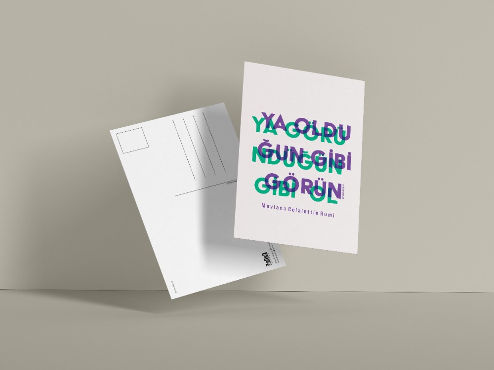 Mevlana'nın Öğüdü Kartpostal - "Konya" Serisi - Konya Kartpostal