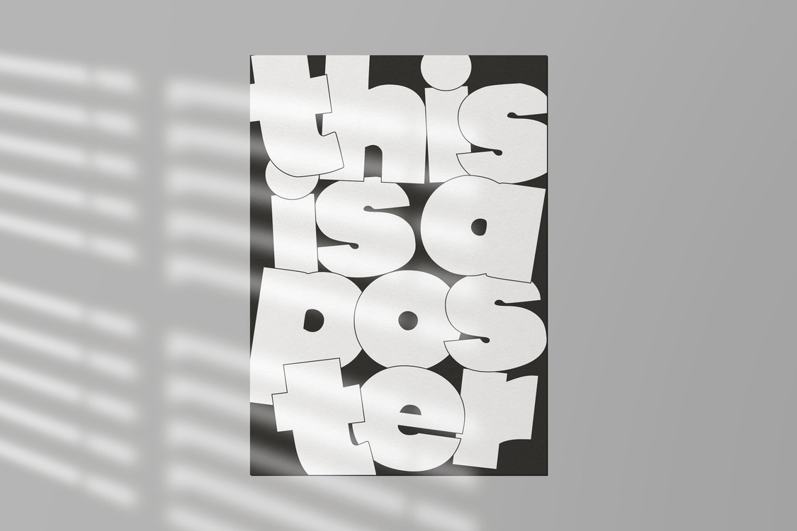 This Is A Poster - Tipografik Poster - "This is what it is!" Serisinden