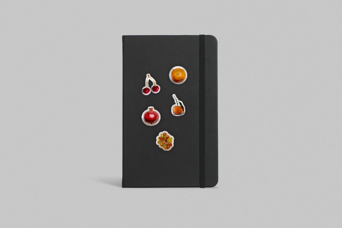 Meyveler Sticker Pack | Dekoratif Meyve Sticker Seti (10x10 cm)