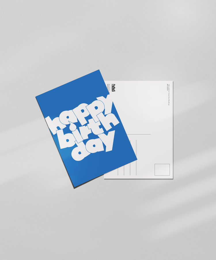 happy birthday (doğum günün kutlu olsun) - Tipografik Kartpostal- "This is what it is!" Se
