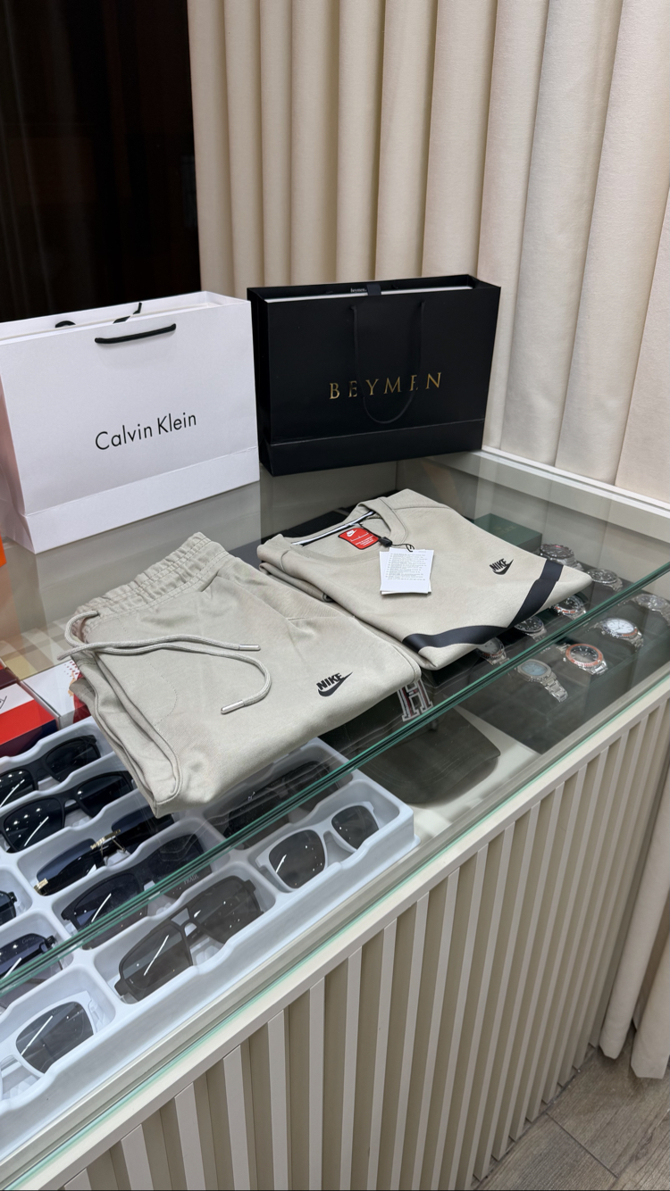 Nike Premium Bej Şort Takım