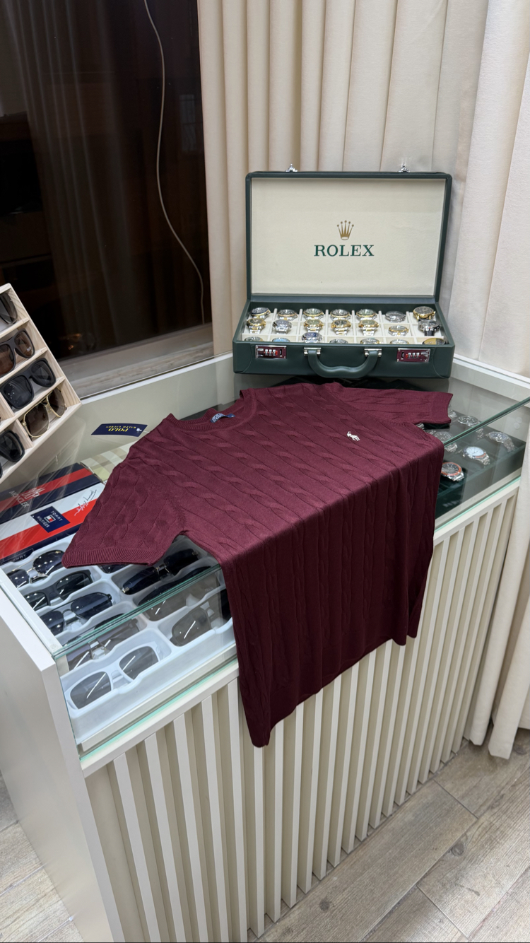Polo Ralph Lauren Nakış Logo Mürdüm T-Shirt