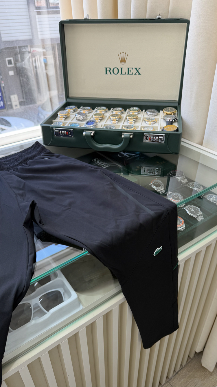 Lacoste Paraşüt Siyah Eşofman Altı