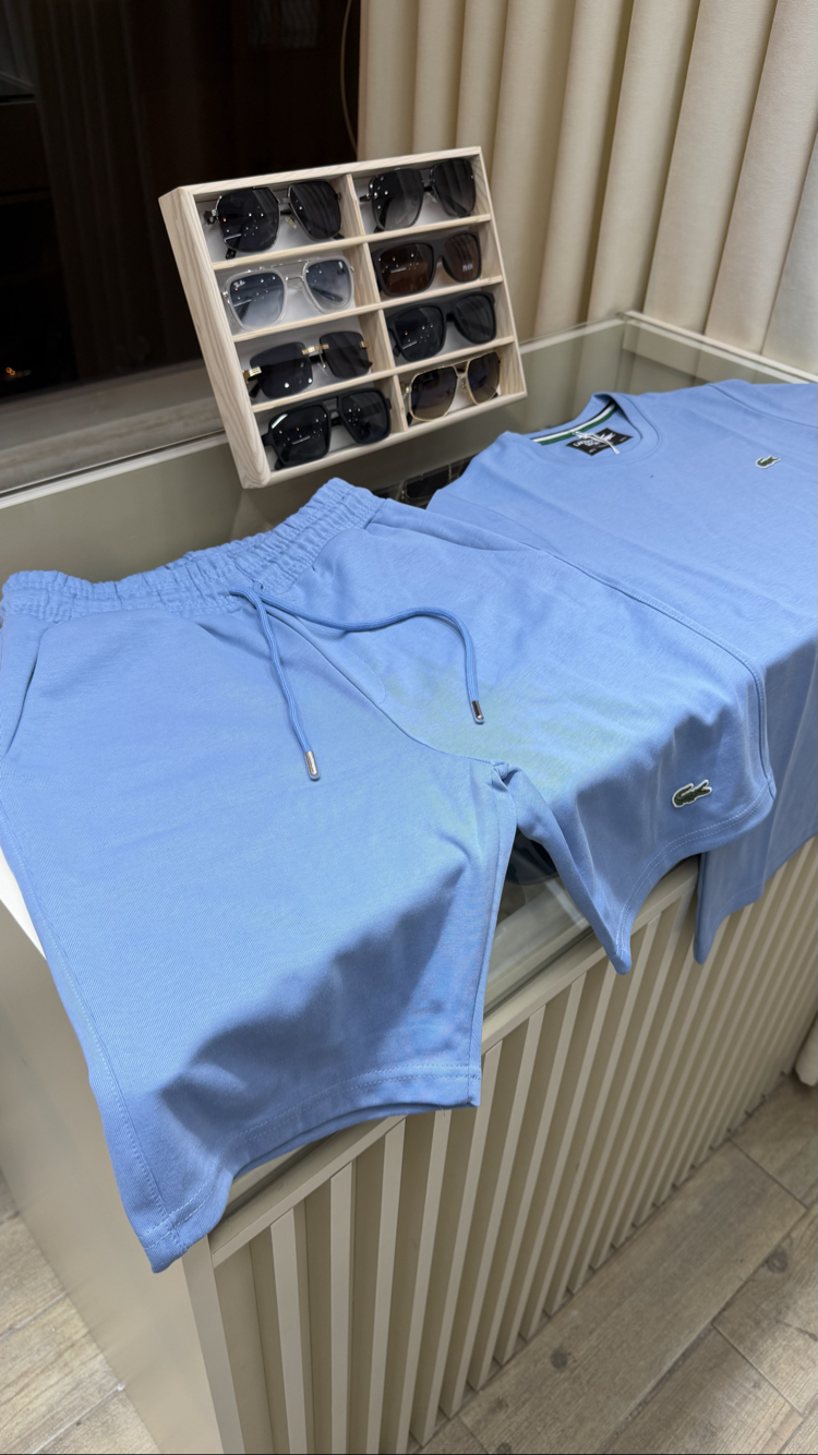 Lacoste Premium Mavi Şort Takım