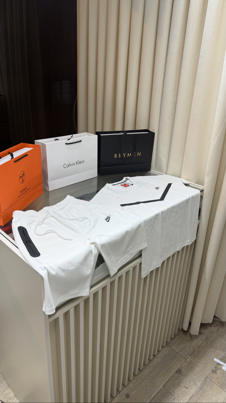 Nike Premium Beyaz Şort Takım