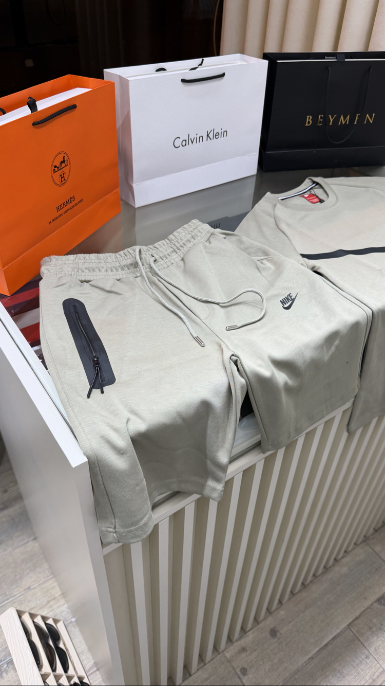 Nike Premium Bej Şort Takım