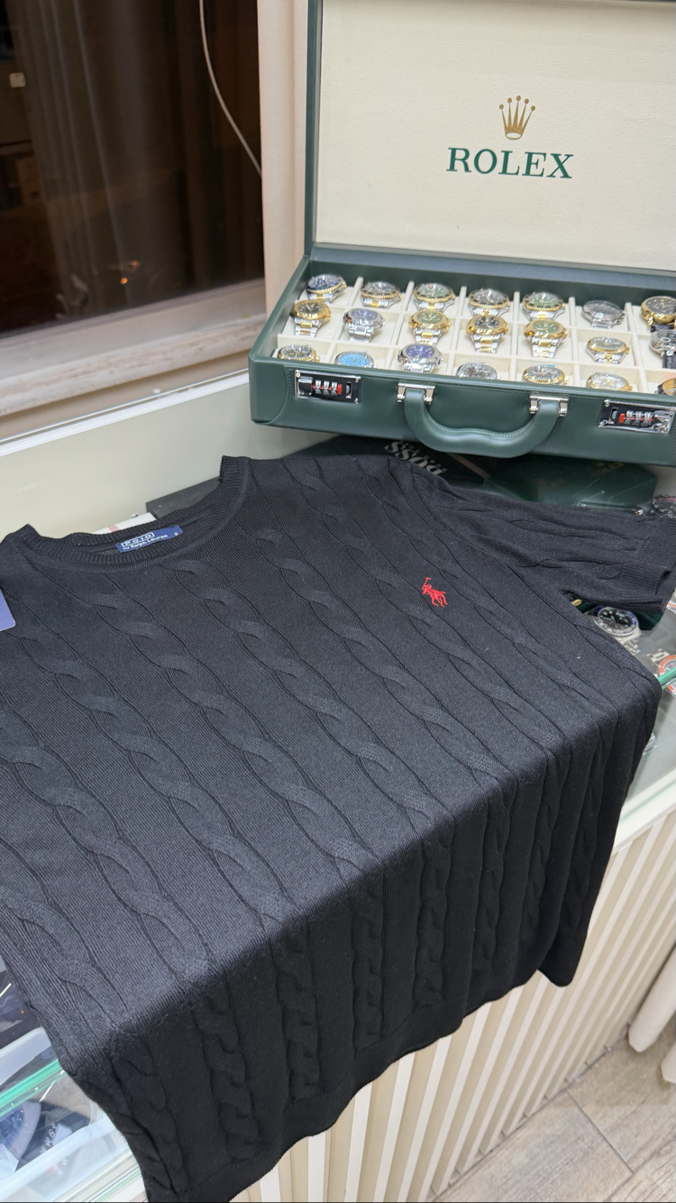 Polo Ralph Lauren Nakış Logo Siyah T-Shirt
