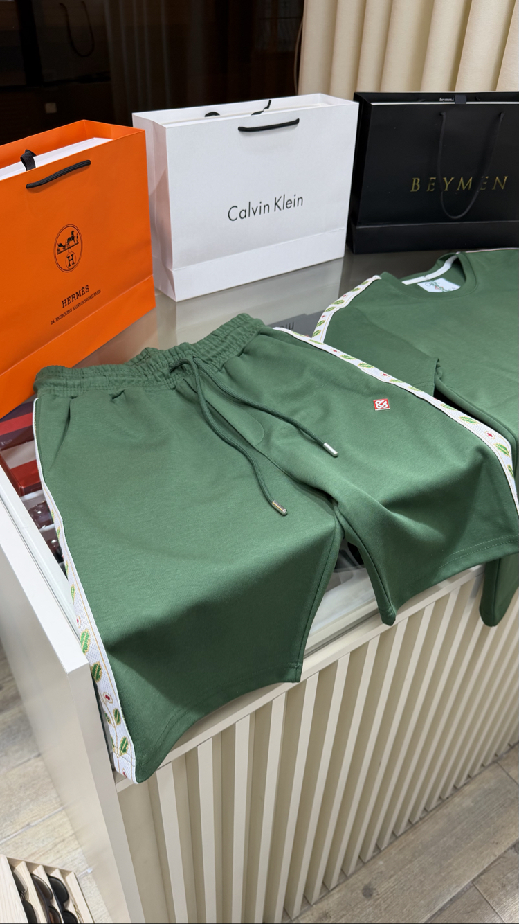 Casablanca Premium Yeşil Şort Takım