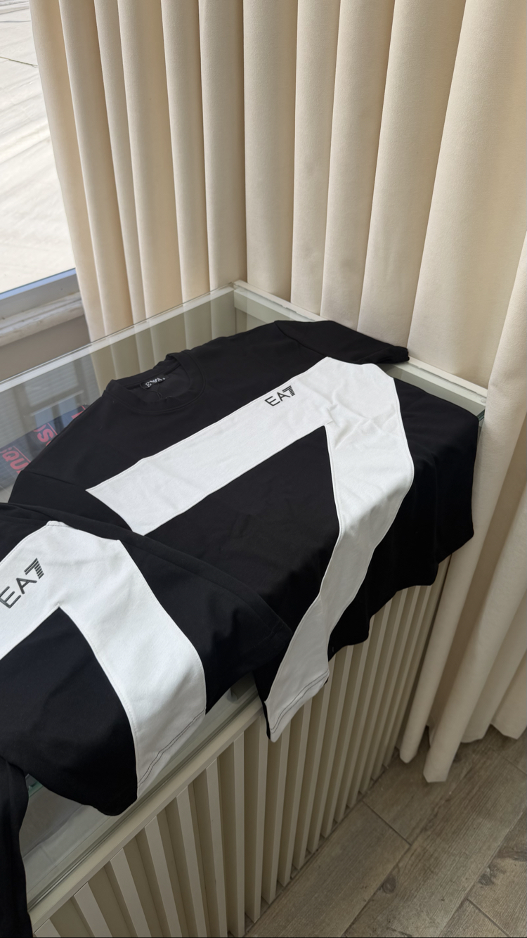 EA7 Premium Siyah Şort Takım