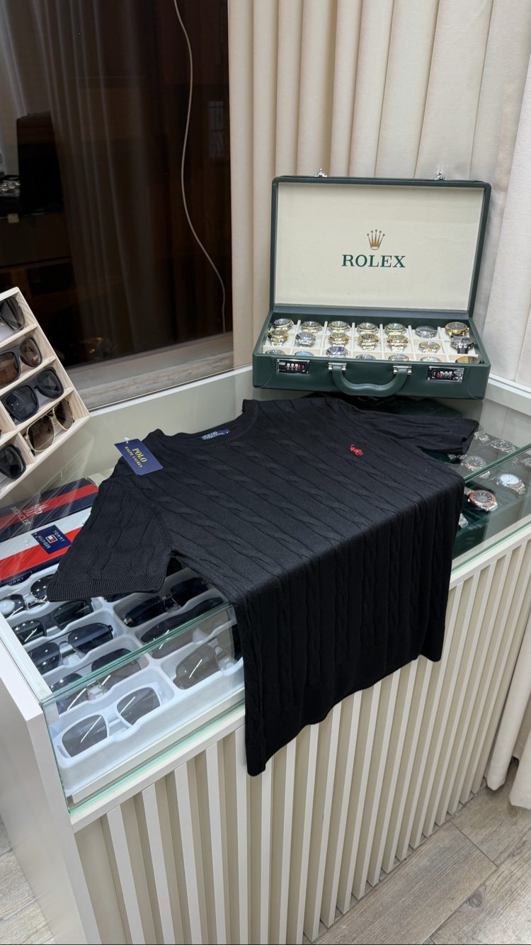 Polo Ralph Lauren Nakış Logo Siyah T-Shirt