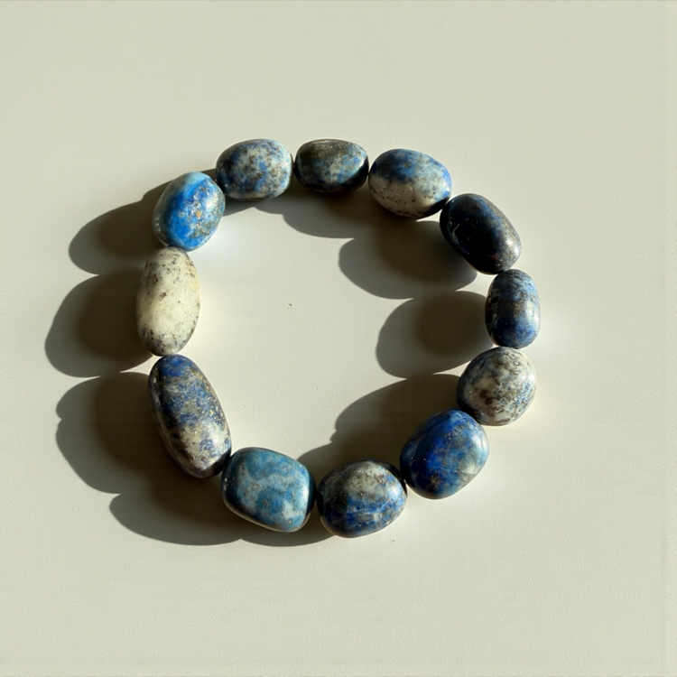 No. 910 / The Midnight Oracle - Amorf Kesim Lapis Lazuli Bileklik
