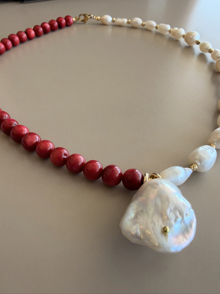 No. 111 / The Divine Alignment / İnci & Mercan Kolye