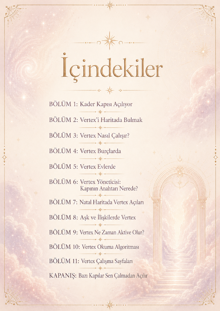 Vertex: Kader ve Mucize Kapısı | Astroloji PDF Rehberi