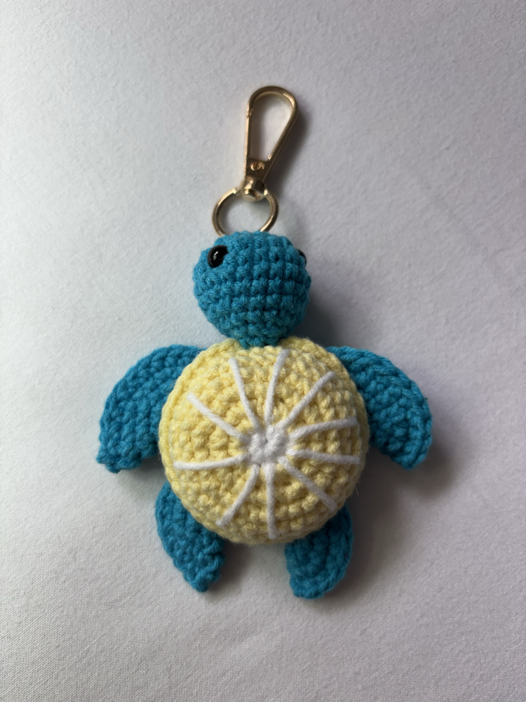 Meyveli Kaplumbağa Amigurumi Anahtarlık / Çanta Charmı