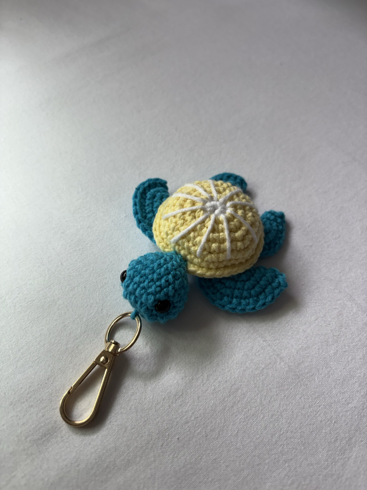 Meyveli Kaplumbağa Amigurumi Anahtarlık / Çanta Charmı