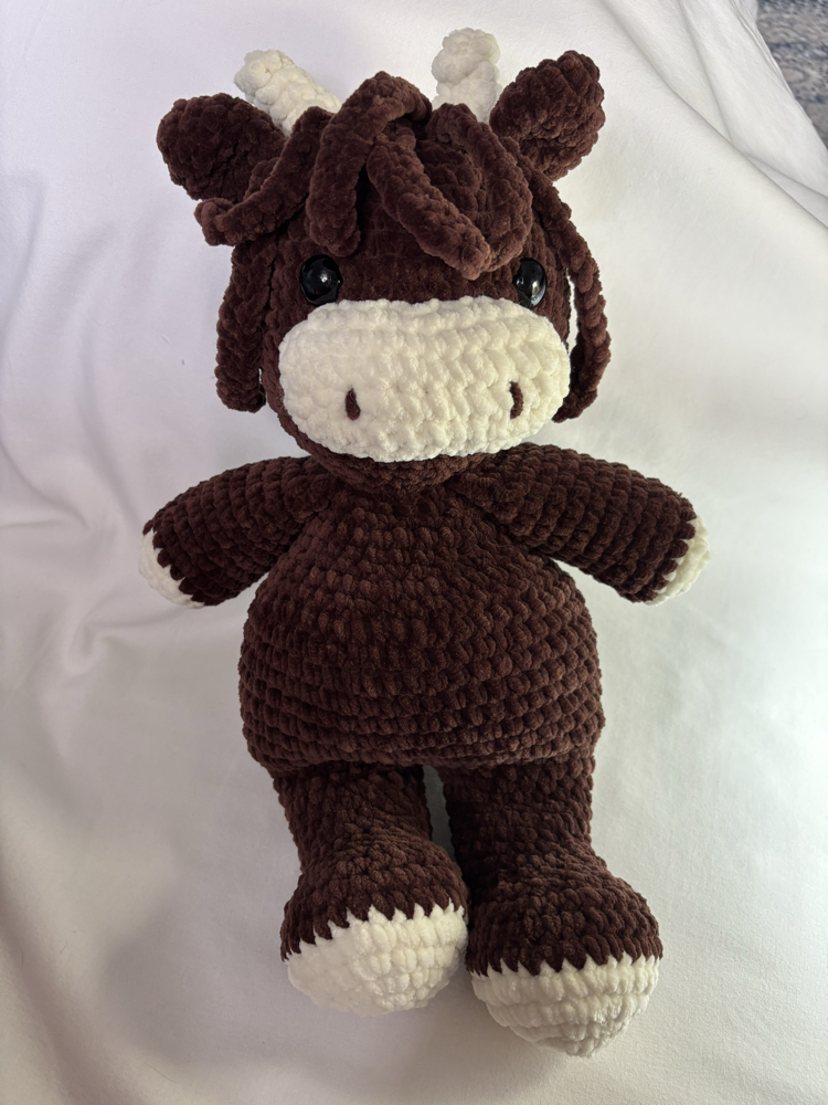 El Yapımı Amigurumi İskoç İneği