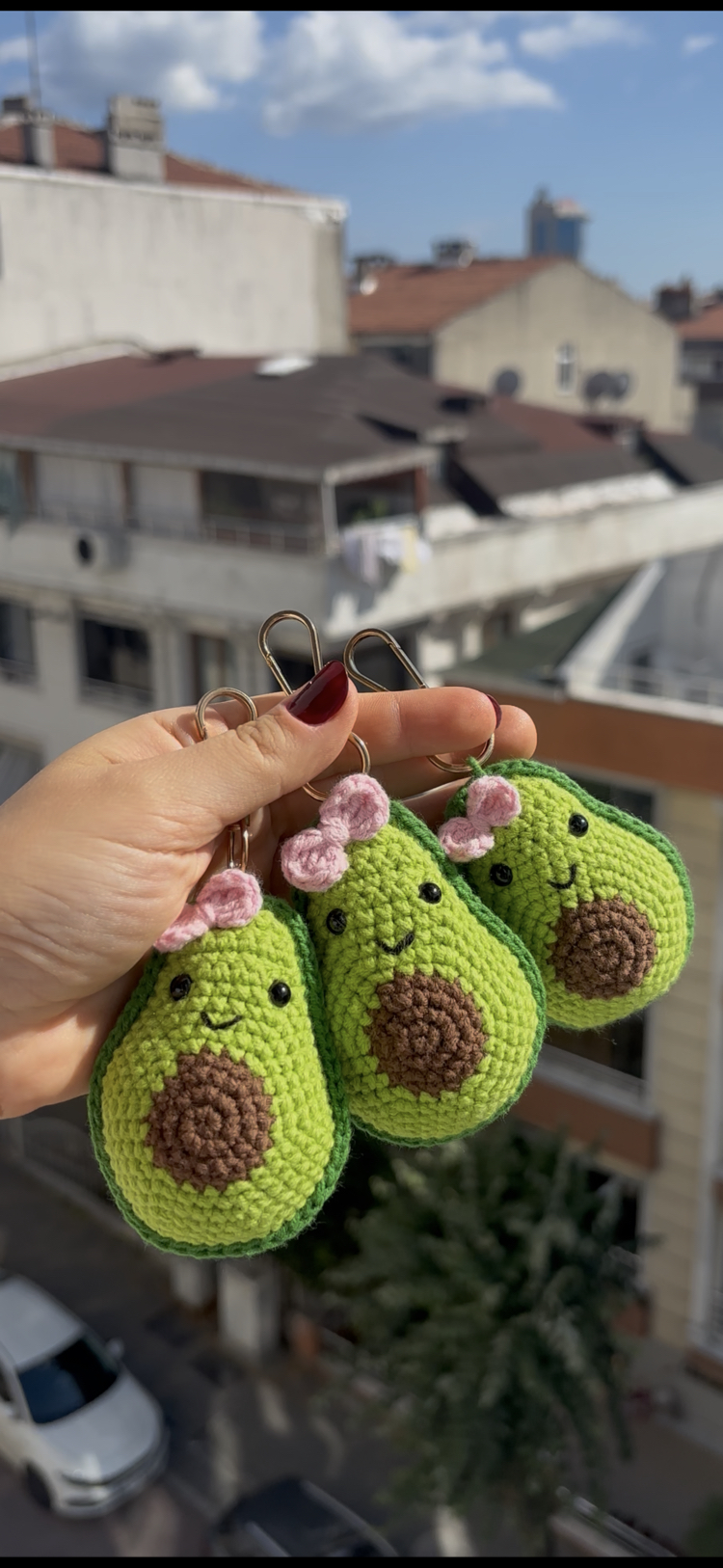 Avokado Çanta Charmı & Anahtarlık