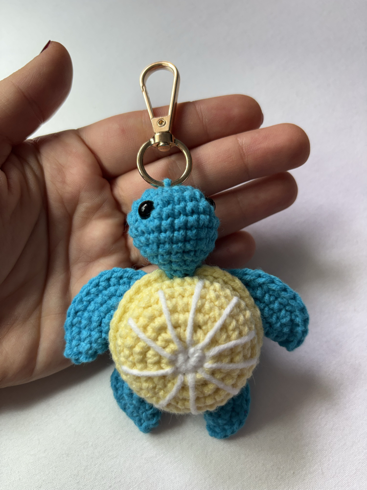 Meyveli Kaplumbağa Amigurumi Anahtarlık / Çanta Charmı