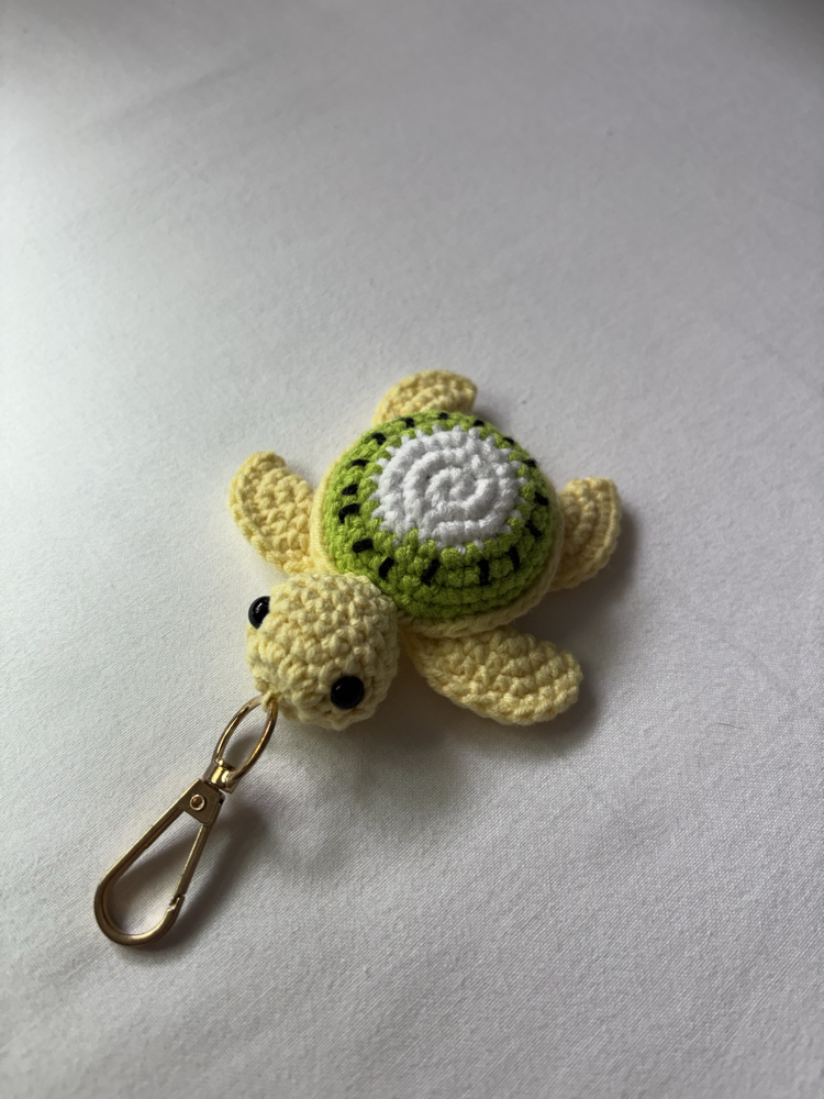 Meyveli Kaplumbağa Amigurumi Anahtarlık / Çanta Charmı
