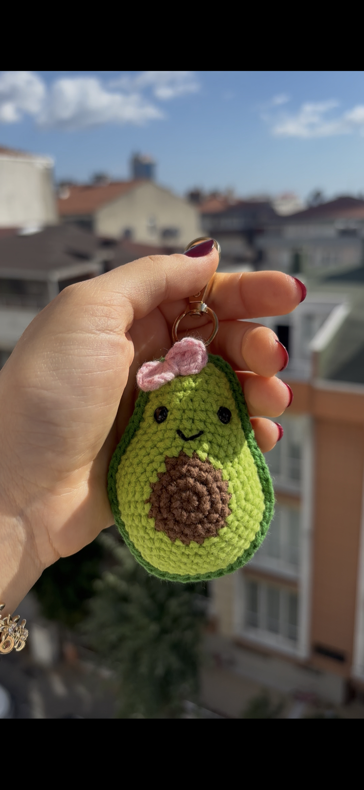 Avokado Çanta Charmı & Anahtarlık