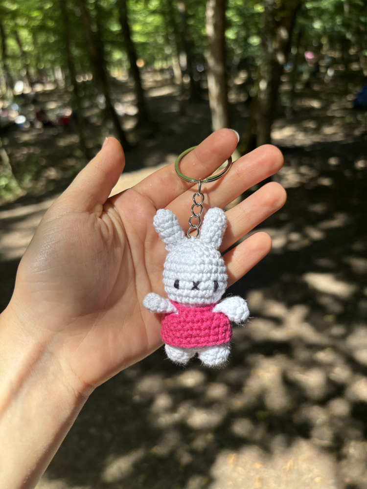 Mini Tavşan Amigurumi Anahtarlık