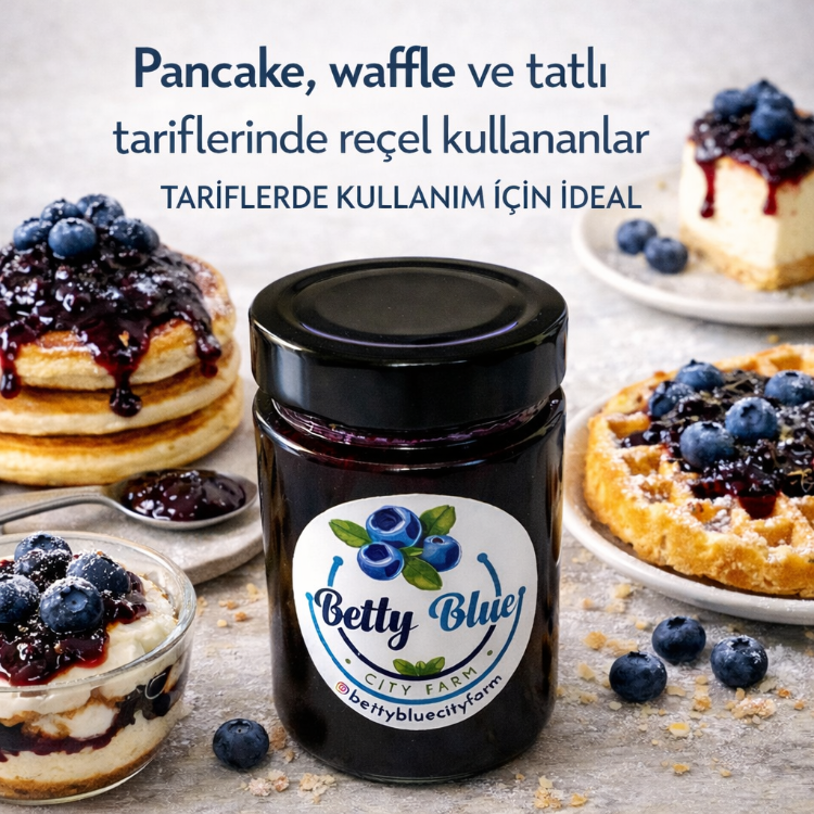 Klasik Yaban Mersini Reçeli (Bol Meyve) – 400 gr